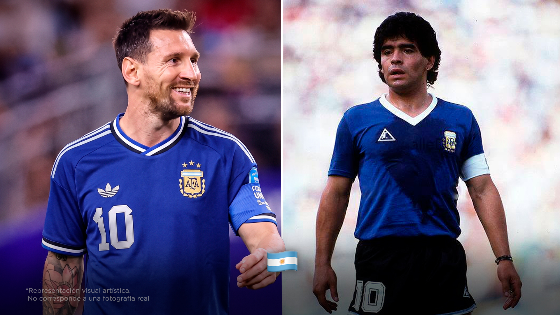 Argentina vestirá el mismo azul que Maradona en el 86 para enfrentar a Inglaterra