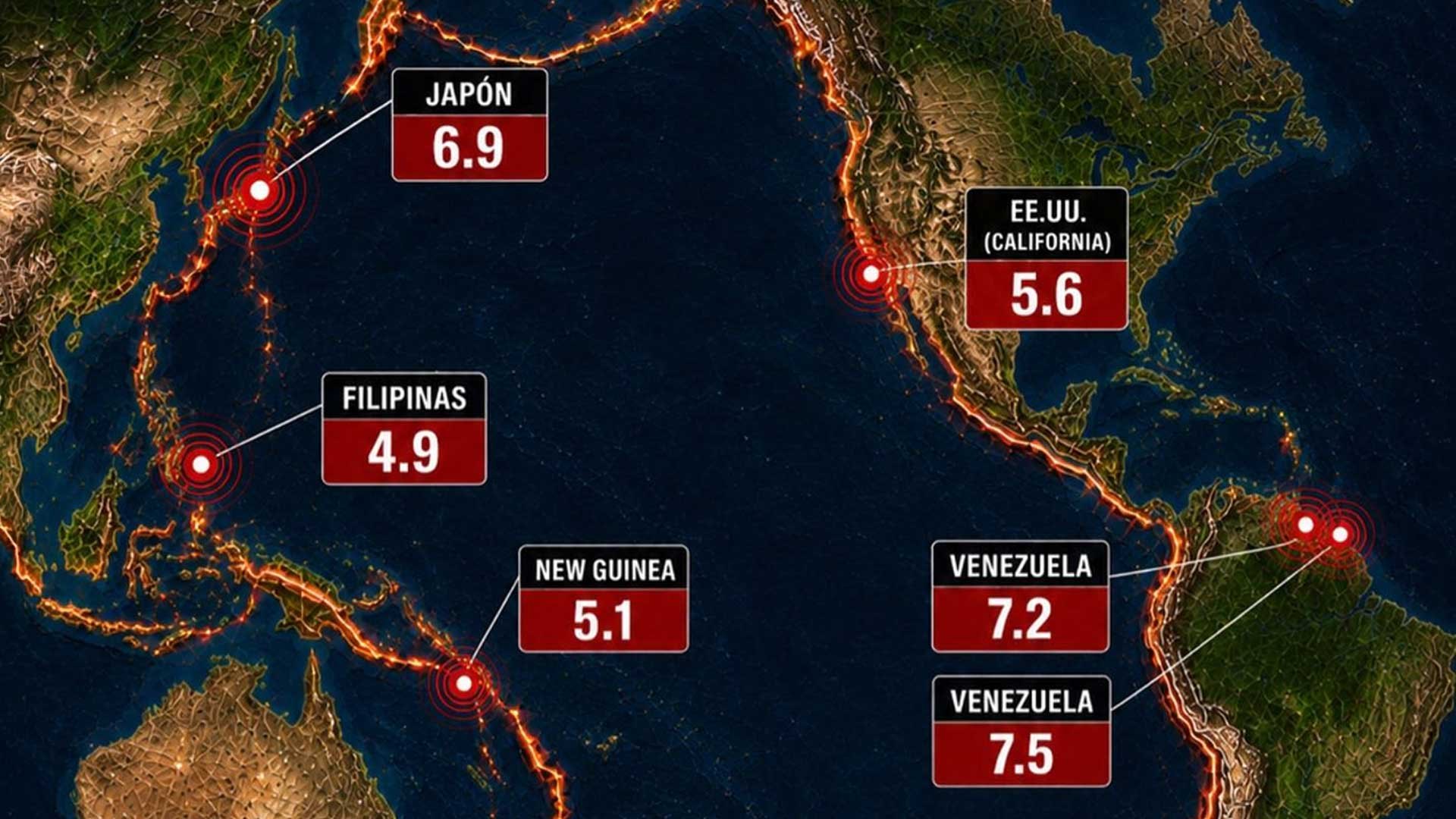 Cinco terremotos en menos de 24 horas. Esto es lo que se sabe