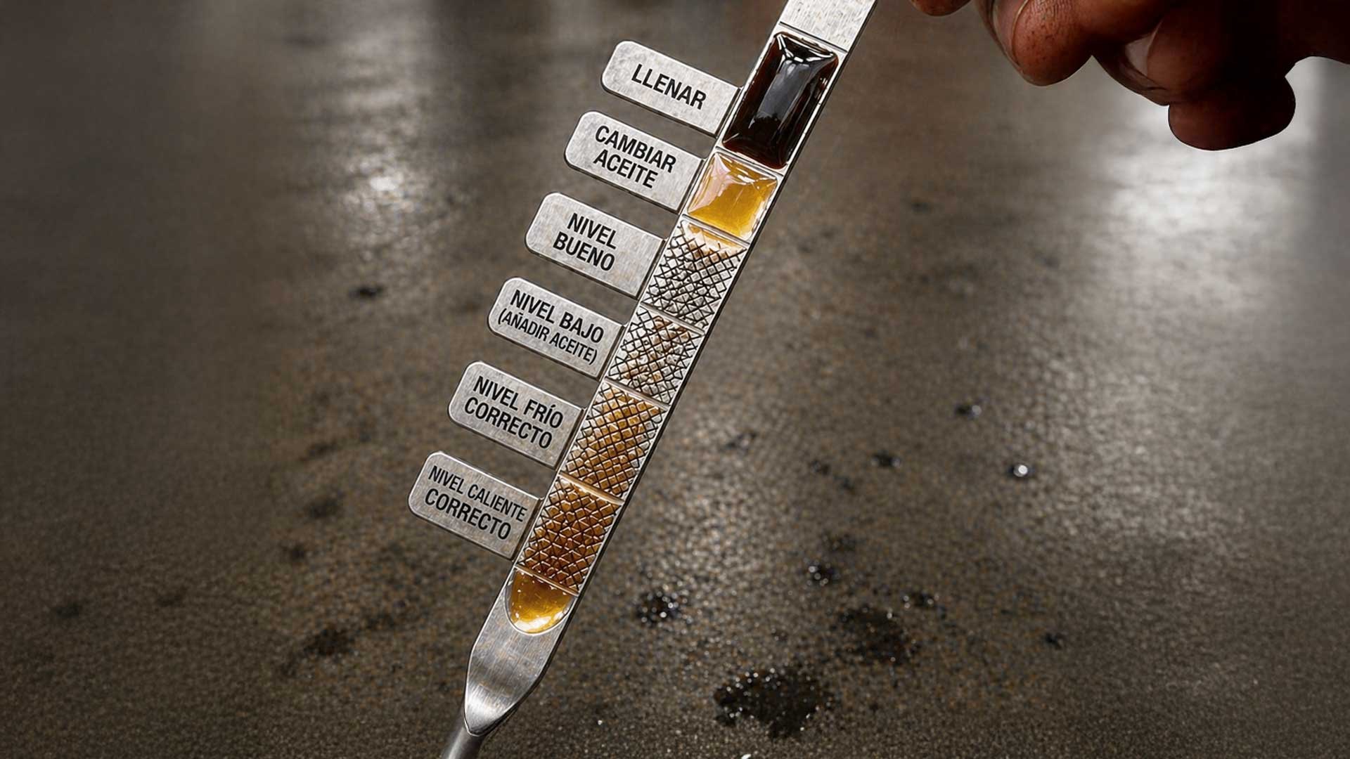Cómo leer la varilla de aceite del coche