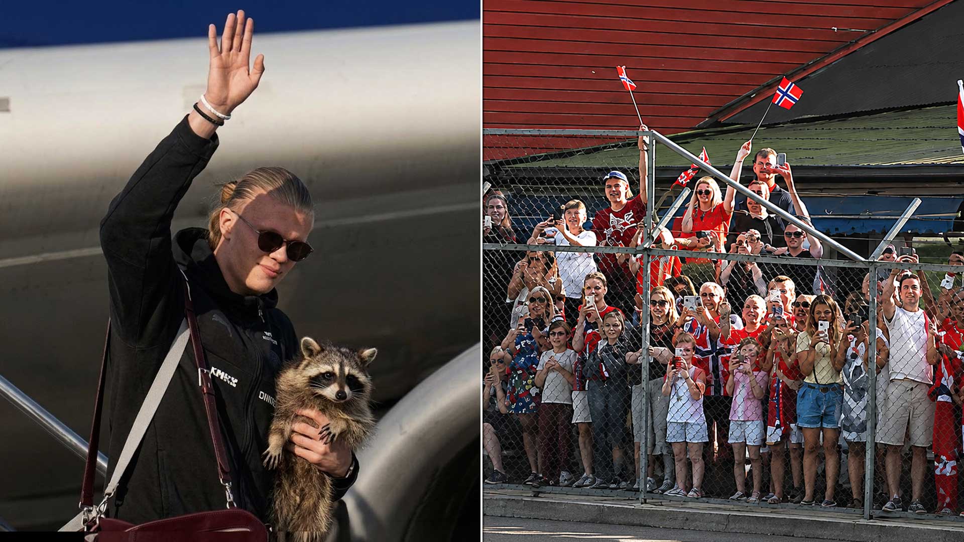 En Noruega reciben a Haaland como si hubiera sido campeón del mundo