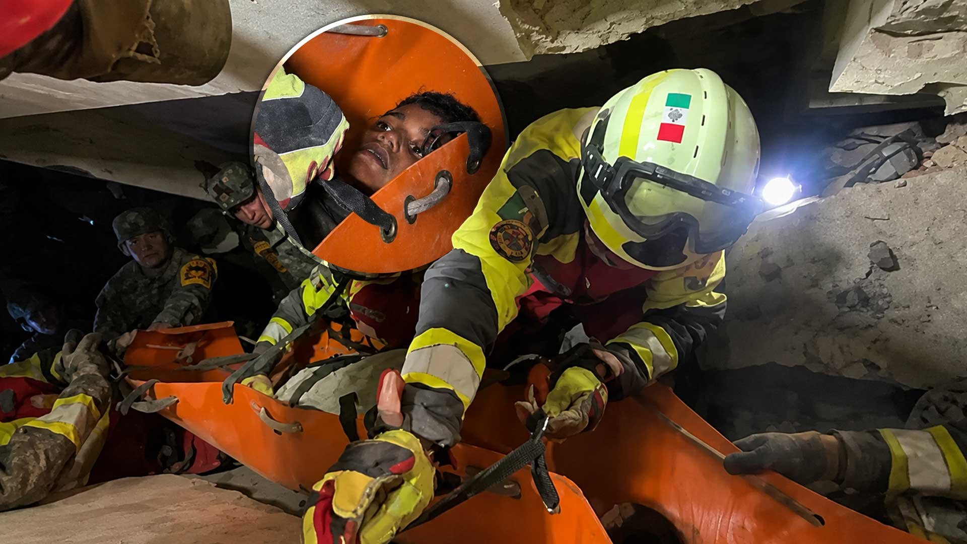 Soldados mexicanos salvaron a un niño que llevaba 3 días atrapado